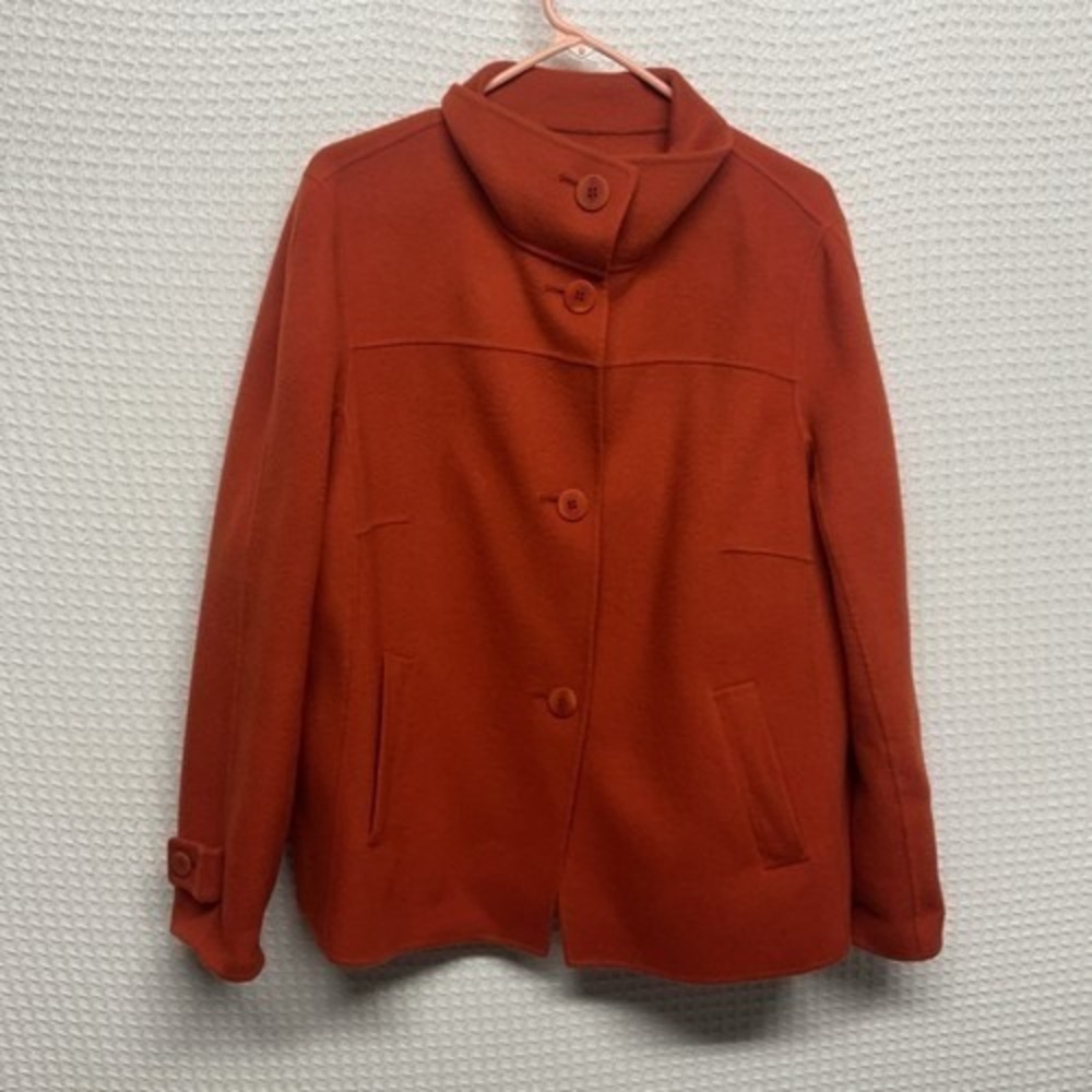 NWOT Talbots Double Face Wing Collar Four Button Jacket Blazer Women 18W China